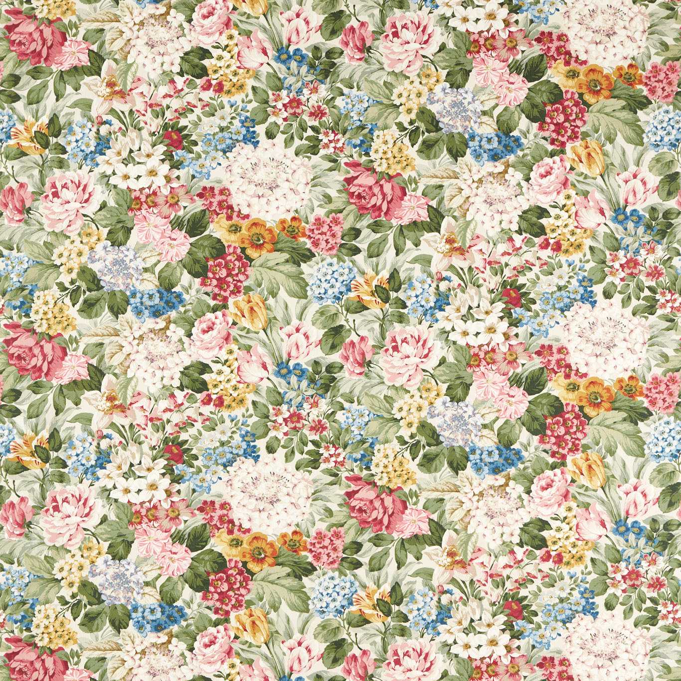 Hydrangea & Rose Chintz
