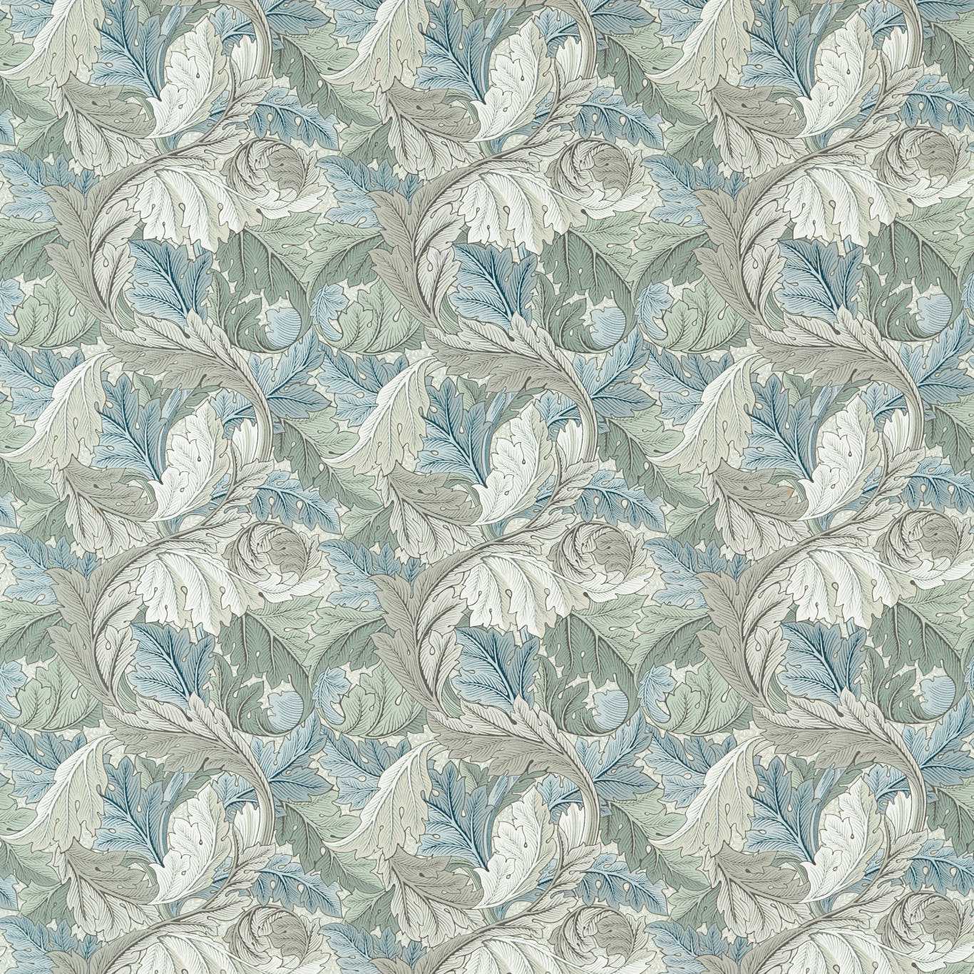 Acanthus Mineral Blue/Linen