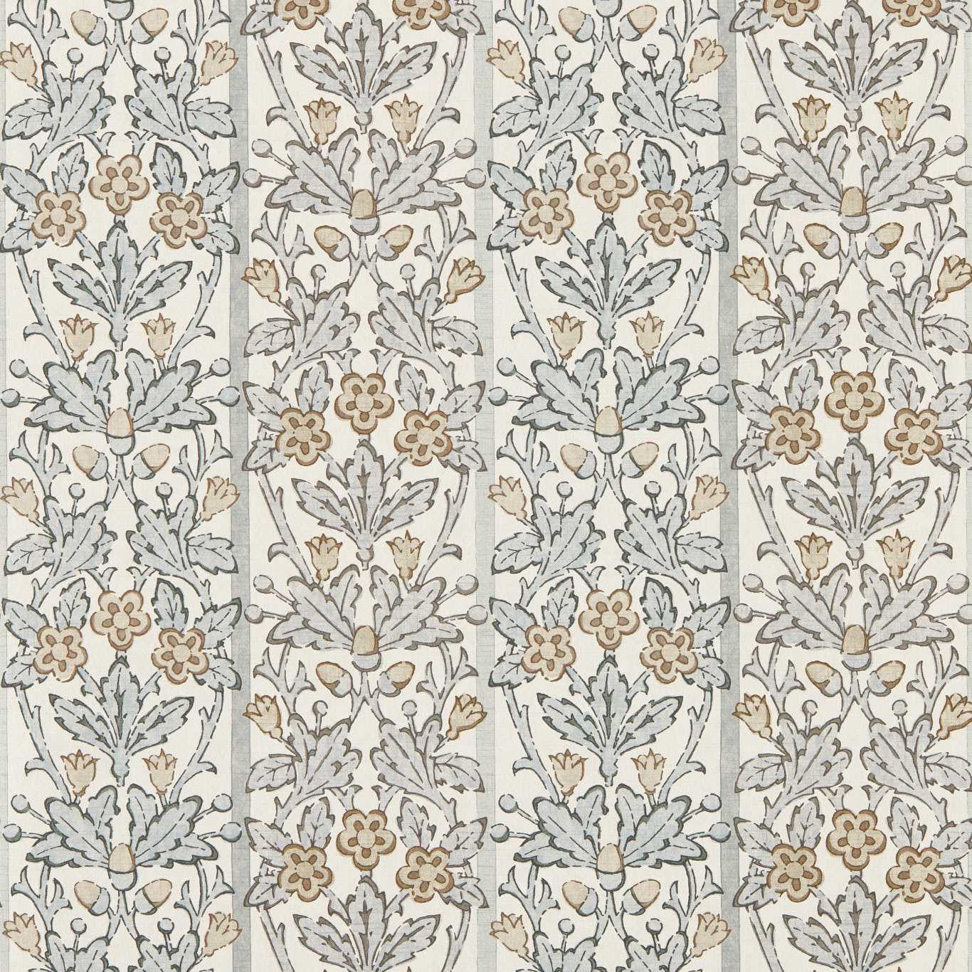 Oak & Blossom Mineral Blue/Linen