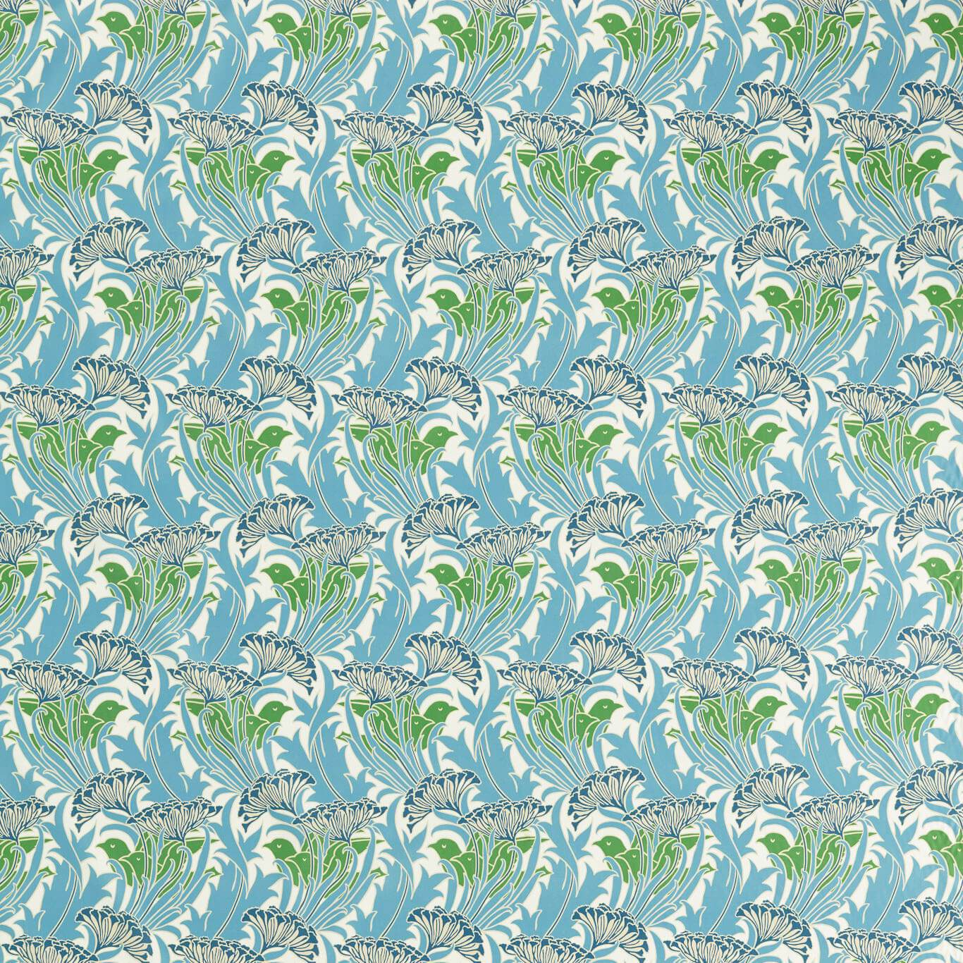 Laceflower Garden Green/Lagoon