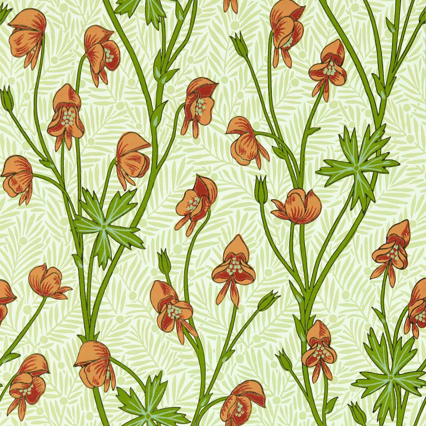 Monkshood Tangerine/Sage